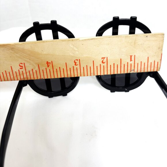 Silver Glitz  Money Dollar Sign Fashion Sunglasses Vintage NOS - Picture 5 of 9